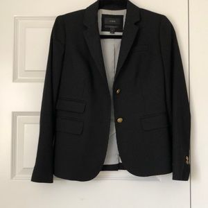 J. Crew schoolboy blazer, black, 0, EUC